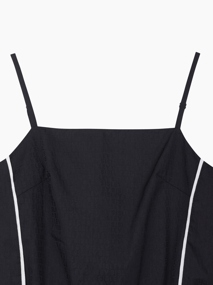 Black bustier with jacquard pattern - sisley k top - Preto | Sisley K image number 4